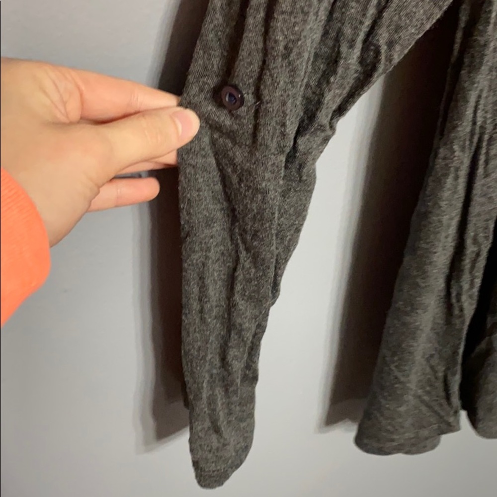 Anthro eri + ali Navy & Grey Top sz S - Picture 3 of 6